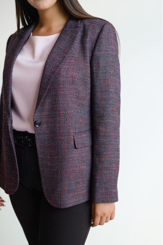 Жакет из твидовой ткани 